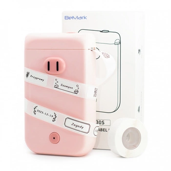 Mini drukarka etykiet Phomemo D30S różowa 203 dpi / do 15 mm / Smartfon / BT