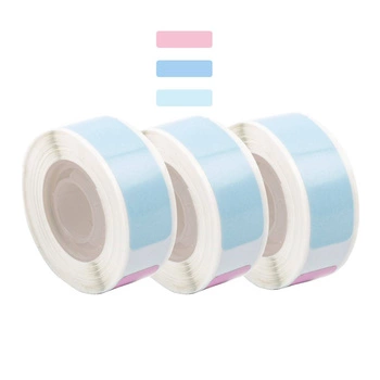 Etykiety Phomemo DCP-1240-125T3-RF 12 x 40 mm 125 szt. / papierowe / MIX kolorów / czarny nadruk / do drukarki etykiet Phomeo D30S / zestaw 3 szt.