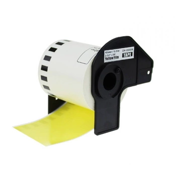 Taśma Specmark DK-22606 62mm x 15,24m / folia / żółta / czarny nadruk