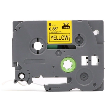 Taśma Specmark TZe-S621 9 mm x 8 m / żółta / czarny nadruk / mocny klej / do drukarek Brother P-touch