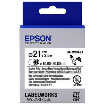 Rurka termokurczliwa Epson HTS LK-7WBA21 2,5 m ⌀10,6 mm - 20 mm / do drukarek Epson LabelWorks