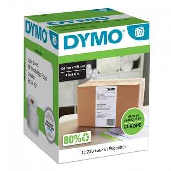 Etykiety DYMO LW S0904980 104mm x 159mm 220 szt. / do drukarki etykiet DYMO LabelWriter