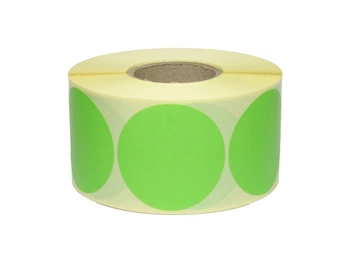 Etykiety termiczne Specmark fi 40 mm 1000 szt. / papierowe / okrągłe / zielone / gilza fi40