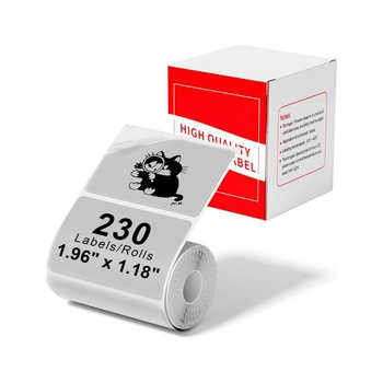 Etykiety Phomemo 50 mm x 30 mm 230 szt. / przezroczyste / do drukarek etykiet Phomemo M