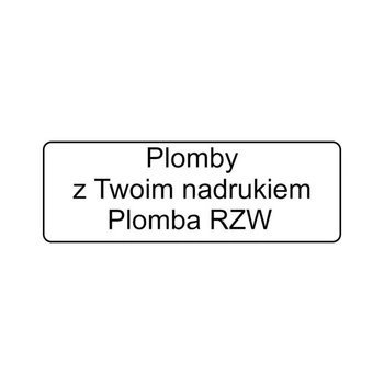 Etykieta plomba RZW Specmark 15 x 5 mm 250 szt. / rozwarstwiająca / gilza fi40