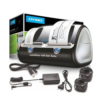 Drukarka etykiet DYMO LabelWriter 450 Twin Turbo 300dpi / do 62mm / PC / Mac / USB