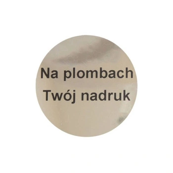 Etykieta plomba void Specmark fi40 250 szt. / okrągłe / srebrna lustrzana / czarny nadruk / gilza fi40