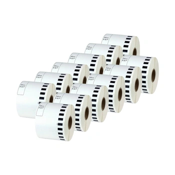 Taśma Specmark DK-22205 62 mm x 30,48 m / bez uchwytu / do drukarek Brother QL / zestaw 12 szt.