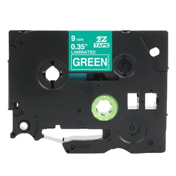 Taśma Specmark TZe-725 9 mm x 8 m / zielona / biały nadruk / do drukarek Brother P-touch