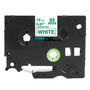 Taśma Specmark TZe-236 12 mm x 8 m / biała / zielony nadruk / do drukarek Brother P-touch