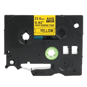 Rurka termokurczliwa Specmark HSe-651 23,6 mm x 1,5 m ø7,3 - 14,3 mm / żółta / czarny nadruk / do drukarek Brother P-touch