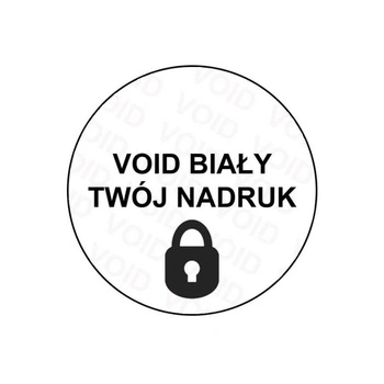 Etykieta plomba void Specmark fi 20 mm 250 szt. / okrągłe / gilza fi40