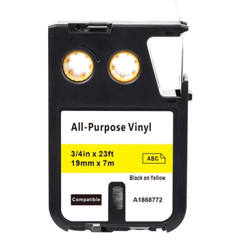 Taśma Specmark winylowa 1868772 19 mm x 7 m / żółta / czarny nadruk / do drukarki DYMO XTL