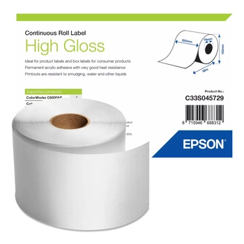 Taśma Epson High Gloss C33S045729 203mm x 58m do drukarki etykiet ColorWorks