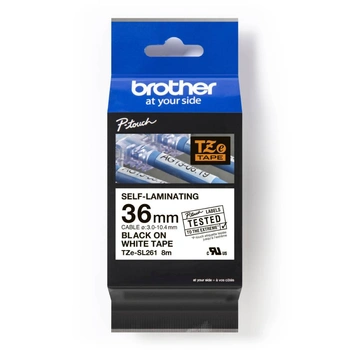 Taśma Brother TZE-SL251 24 mm x 8 m / samolaminująca / do drukarek Brother P-touch