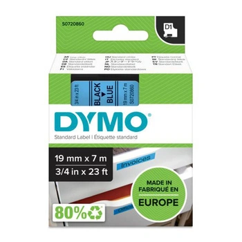 Taśma DYMO D1-45806 19 mm x 7 m / niebieska / czarny nadruk / do drukarek DYMO D1