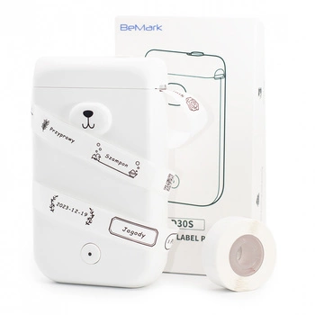 Mini drukarka etykiet Phomemo D30S biała 203 dpi / do 15 mm / Smartfon / BT