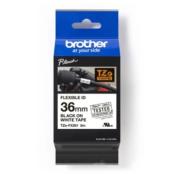 Taśma Brother TZe-FX261 36mm x 8m / flexi elastyczna / do drukarki etykiet Brother P-touch