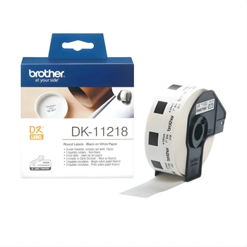 Etykiety Brother DK-11218 fi 24 mm 1000 szt. / papierowe /okrągłe / do drukarek Brother QL