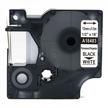 Taśma poliestrowa Specmark Rhino 18483 12 mm x 5,5 m / do drukarek DYMO D1