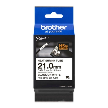 Rurka termokurczliwa Brother Hse-251E 1,5 m ø 7,3 mm - 14,3 mm / do drukarki etykiet Brother P-touch