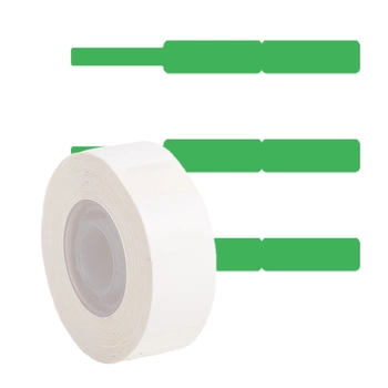 Etykiety Phomemo DCXL 12,5 mm x 74 mm - 35 mm 65 szt. / papierowe / jubilerskie / zielone / czarny nadruk / do drukarki D30S