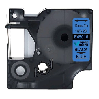 Taśma Specmark D1-45016 12 mm x 7 m / niebieska / czarny nadruk / do drukarek DYMO D1