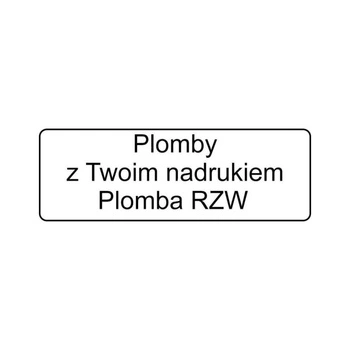 Etykieta plomba RZW Specmark 60 x 10 mm 250 szt. / rozwarstwiająca / gilza fi40