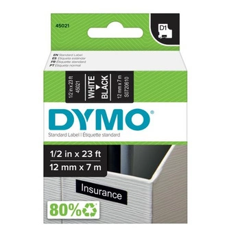 Taśma DYMO D1-45021 12 mm x 7 m / do drukarek DYMO D1