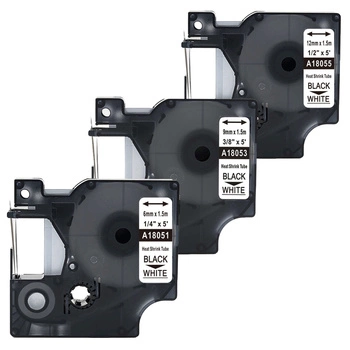 Rurki termokurczliwe Specmark Rhino 6-12 mm x 1,5 m / do drukarek etykiet / zestaw 3 szt.