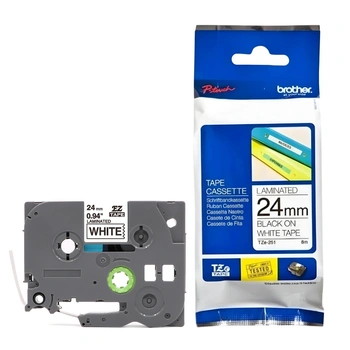 Taśma Brother TZe-251 24 mm x 8 m / do drukarek Brother P-touch