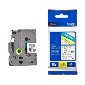 Taśma Brother TZe-221 9 mm x 8 m / do drukarek Brother P-touch