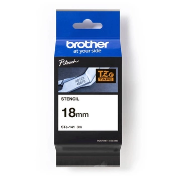 Taśma Brother STe-141 18 mm x 3 m / do wytrawiania / do drukarki etykiet Brother P-touch