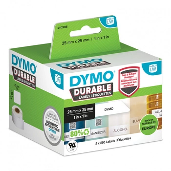 Etykiety DYMO Durable LW-1933083 25 x 25 mm 850 szt. / do do drukarek etykiet DYMO LabelWriter