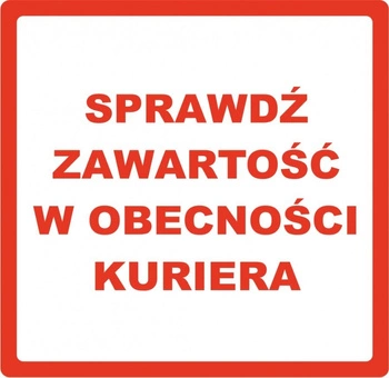 Etykiety termotransferowe ostrzegawcze papierowe 85mm x 85mm 500szt średnica gilzy fi40 - Sprawdź zawartość w obecności kuriera