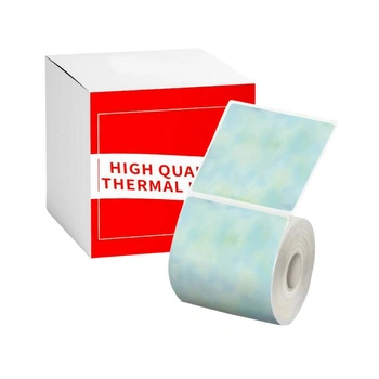 Etykiety Phomemo WP5050-150TC 50 x 50 mm 150 szt. / pastelowe zielone / czarny nadruk / do drukarek serii M