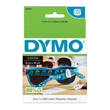 Etykiety termiczne DYMO LW 2191635 19 x 10 mm 1500 szt. / jubilerskie / papierowe / do drukarek etykiet DYMO LabelWriter