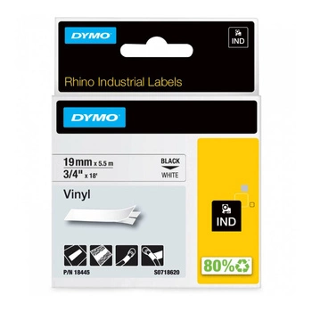 Taśma winylowa DYMO Rhino 18445 19 mm x 5,5 m / do drukarek DYMO D1