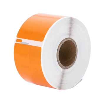 Etykiety Specmark LW-99019 59 x 190 mm 110 szt. / pomarańczowe / czarny nadruk / do drukarek etykiet DYMO LabelWriter