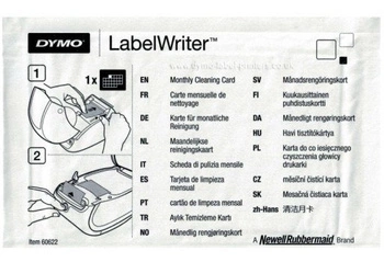 Karta do czyszczenia głowicy / do drukarek etykiet DYMO seria LW