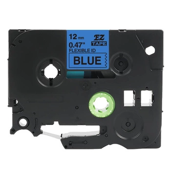 Taśma Specmark TZe-FX531 12 mm x 8 m / flexi elastyczna / niebieska / czarny nadruk / do drukarek Brother P-touch