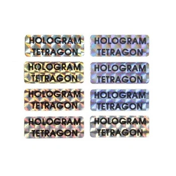 Etykieta plomba hologram Specmark 30 x 11 mm 250 szt. / tetragon / wielokolorowa / czarny nadruk / gilza fi40
