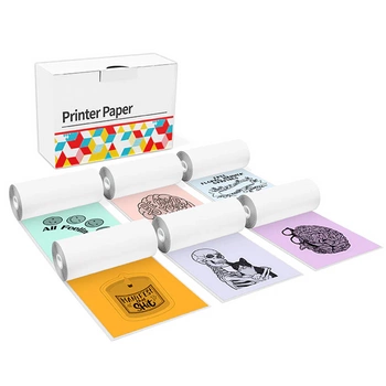 Taśma Phomemo Q12-RMS-S45 50 mm x 3,5 m / MIX kolorów / 6 szt. do drukarki Phomemo T02