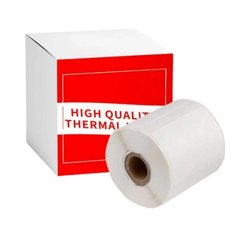 Etykiety Phomemo WPTT4060-130 40 x 60 mm 130 szt. / przezroczyste / czarny nadruk / do drukarek serii M