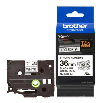 Taśma Brother TZe-S261 36 mm x 8 m / mocny klej / do drukarek Brother P-touch