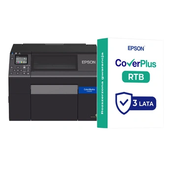Drukarka etykiet Epson ColorWorks C6500Ae (bk) 1200 dpi / do 212mm / PC / Mac / USB / Ethernet / z pakietem serwisowym CoverPlus w zestawie