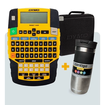 Drukarka etykiet DYMO RHINO 4200 z walizką + kubek Contigo Byron gratis