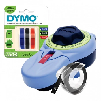 Wytłaczarka taśm DYMO Junior S0717900 / do 9 mm / z 4 szt. taśm 3D w zestawie