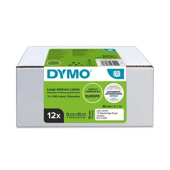 Etykiety DYMO LW 2093093 36 x 89 mm 260 szt. / do drukarek etykiet DYMO LabelWriter / zestaw 12 szt.