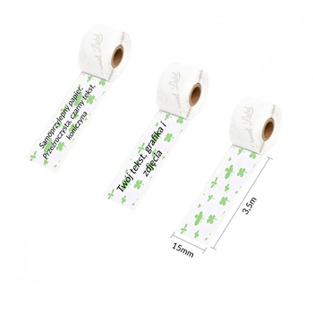 Taśma Phomemo Q22-RMSSC-15 15 mm x 3,5 m / wzór w koniczyny / 3 szt. do drukarek serii M0